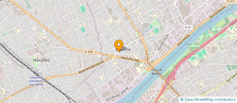 localisation de l'entreprise AU PAIN D'OR  BEZONS