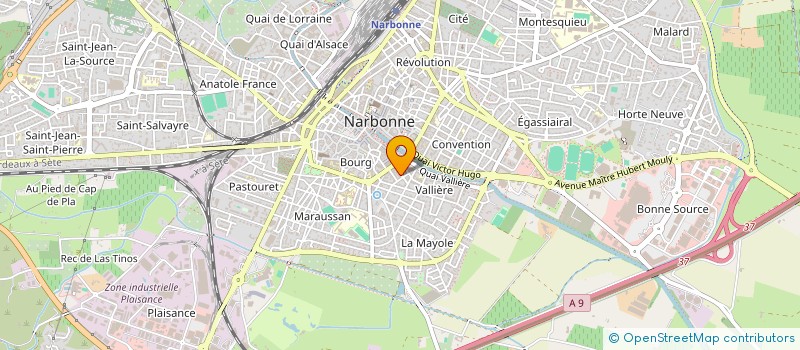 localisation de l'entreprise AU PAIN DE LA VEILLE AUDE à NARBONNE