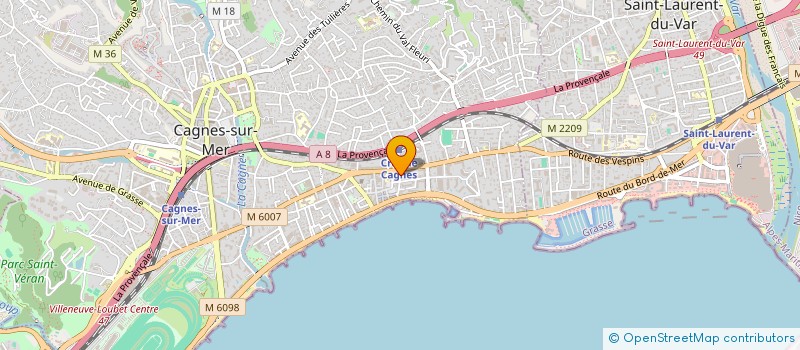 localisation de l'entreprise AU PAIN DE MARION à CAGNES-SUR-MER