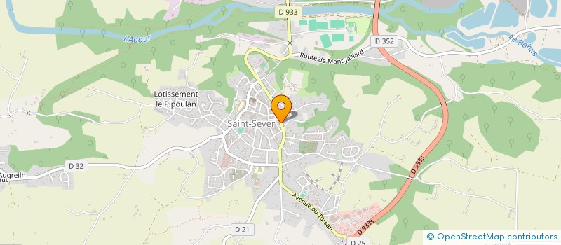 localisation de l'entreprise AU PAIN DES LANDES à SAINT-SEVER