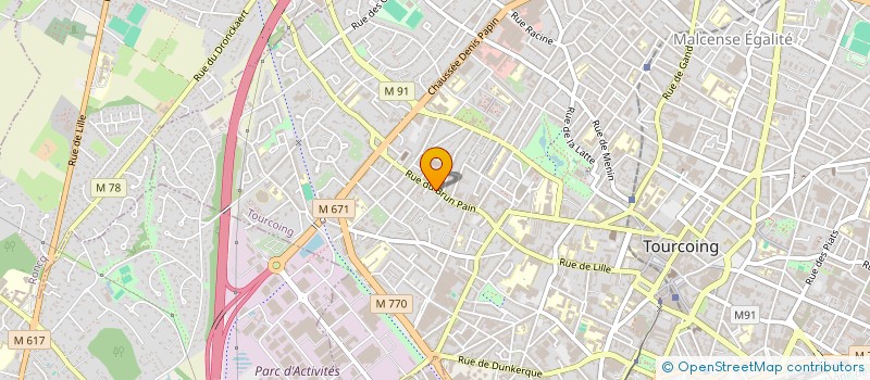 localisation de l'entreprise AU PAIN DORE  TOURCOING