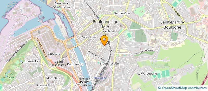 localisation de l'entreprise AU PAIN DORE à BOULOGNE-SUR-MER