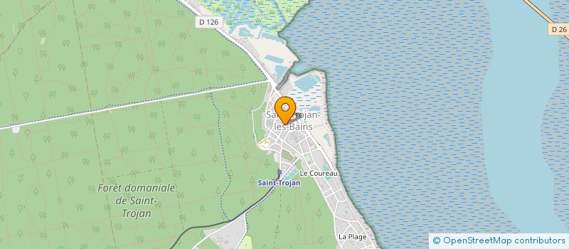 localisation de l'entreprise AU PAIN DORE SARL à SAINT-TROJAN-LES-BAINS
