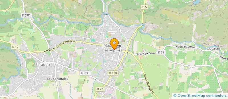 localisation de l'entreprise AU PAIN DU COIN  MAUSSANE-LES-ALPILLES