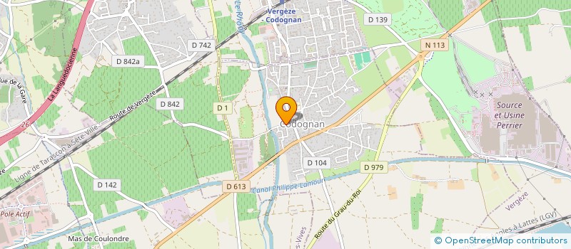 localisation de l'entreprise AU PAIN DU RHONY  CODOGNAN