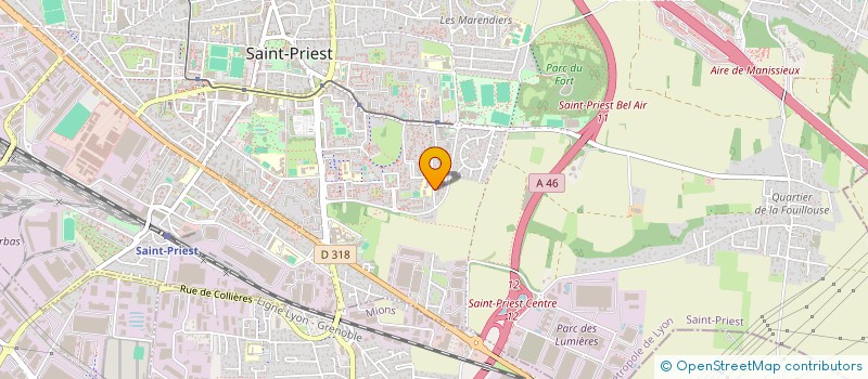 localisation de l'entreprise AU PAIN GOURMAND  SAINT-PRIEST