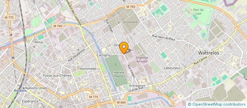 localisation de l'entreprise AU PAIN GOURMAND à ROUBAIX