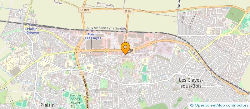 localisation de l'entreprise AU PAIN GOURMAND  LES CLAYES-SOUS-BOIS