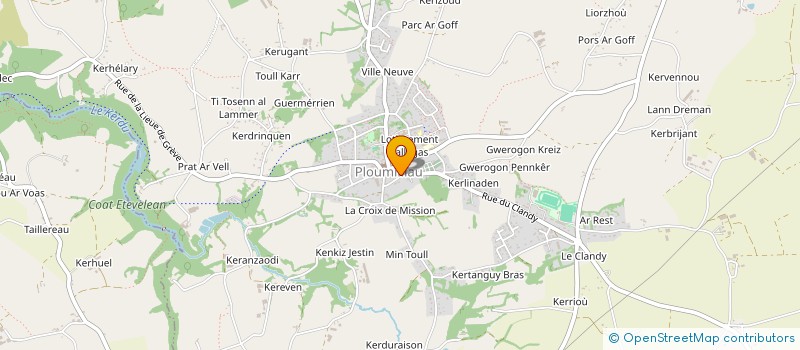 localisation de l'entreprise AU PAIN PLIE  PLOUMILLIAU