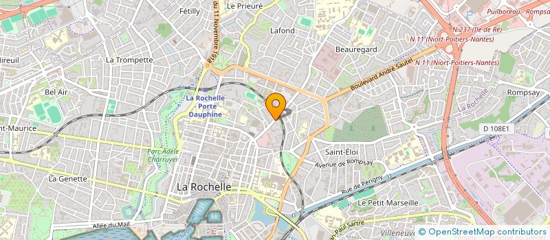 localisation de l'entreprise AU PAIN QUOTIDIEN  LA ROCHELLE