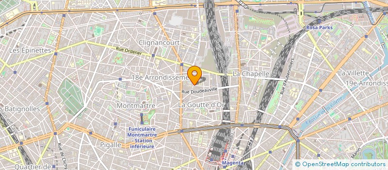 localisation de l'entreprise AU PALACE DE MONTMARTRE  PARIS