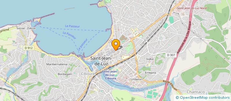 localisation de l'entreprise AU PALAIS à SAINT-JEAN-DE-LUZ