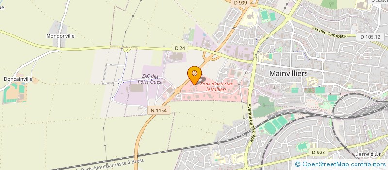 localisation de l'entreprise AU PALAIS BEAUCERON à MAINVILLIERS