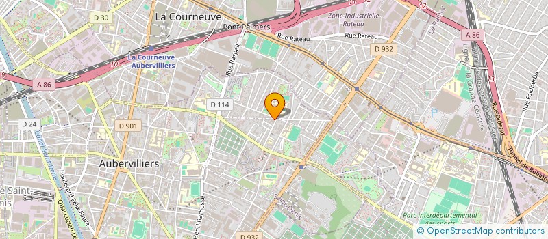 localisation de l'entreprise AU PALAIS BONOIT à AUBERVILLIERS