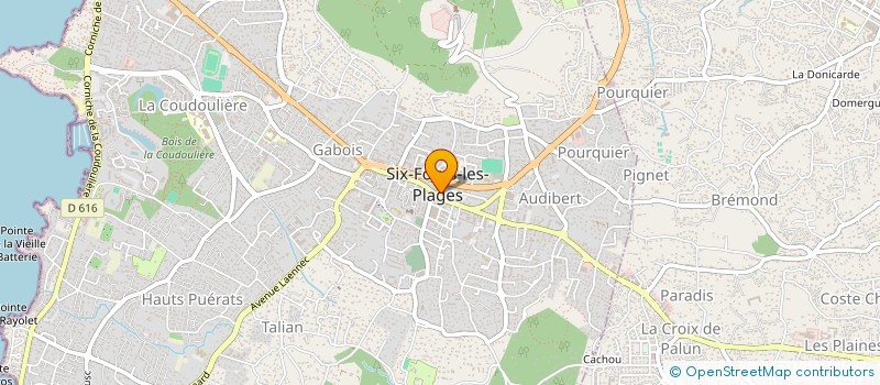 localisation de l'entreprise AU PALAIS D'OR à SIX-FOURS-LES-PLAGES