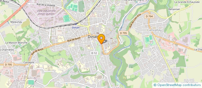 localisation de l'entreprise AU PALAIS D OR à DINAN