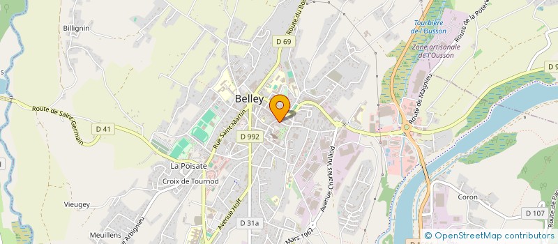 localisation de l'entreprise AU PALAIS D'OR à BELLEY