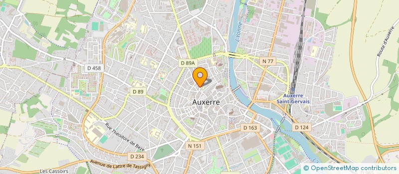 localisation de l'entreprise AU PALAIS DE LA COIFFURE à AUXERRE