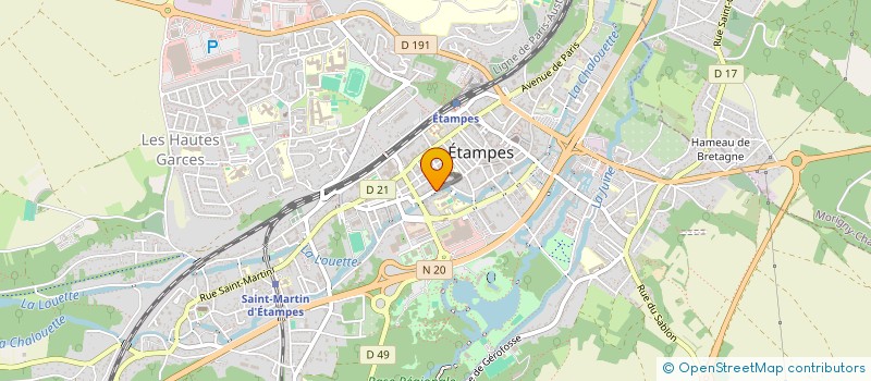 localisation de l'entreprise AU PALAIS DE LA GOURMANDISE à ETAMPES