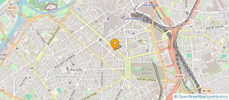 localisation de l'entreprise AU PALAIS DES BEAUX ARTS à LILLE