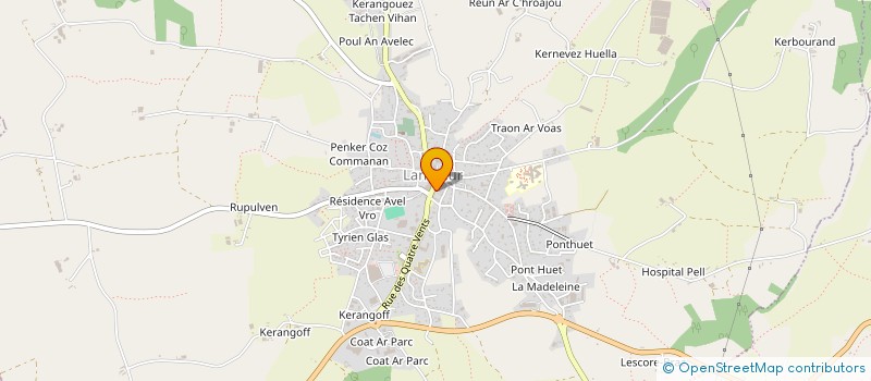 localisation de l'entreprise AU PALAIS DES DELICES  LANMEUR