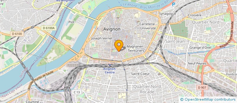 localisation de l'entreprise AU PALAIS DES PATES  AVIGNON