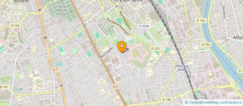 localisation de l'entreprise AU PALAIS DU BONHEUR à VITRY-SUR-SEINE