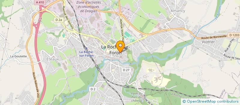 localisation de l'entreprise AU PALAIS DU GASTRONOME  LA ROCHE-SUR-FORON