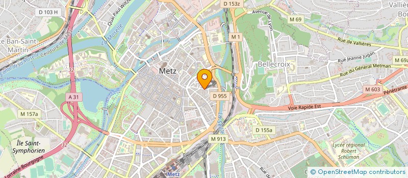 localisation de l'entreprise AU PALAIS DU MARIAGE  METZ