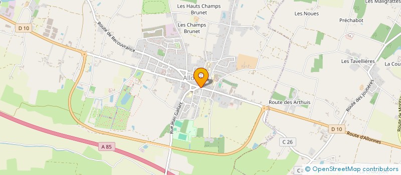 localisation de l'entreprise AU PALAIS GOURMAND  ALLONNES