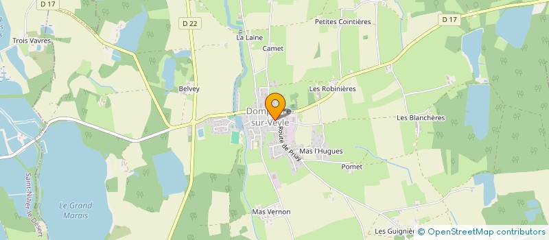 localisation de l'entreprise AU PALAIS GOURMAND à DOMPIERRE-SUR-VEYLE