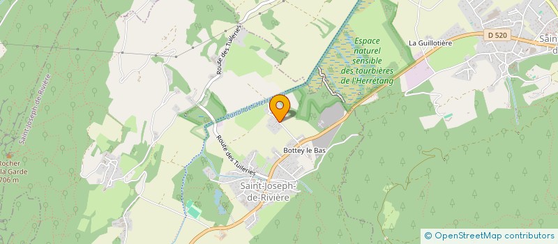 localisation de l'entreprise AU PANIER DAUPHINOIS  SAINT-JOSEPH-DE-RIVIERE