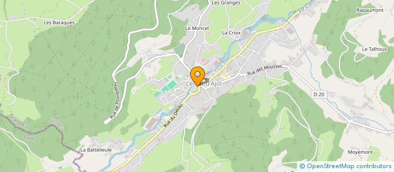 localisation de l'entreprise AU PANIER DE GAELLE  LE VAL-D'AJOL