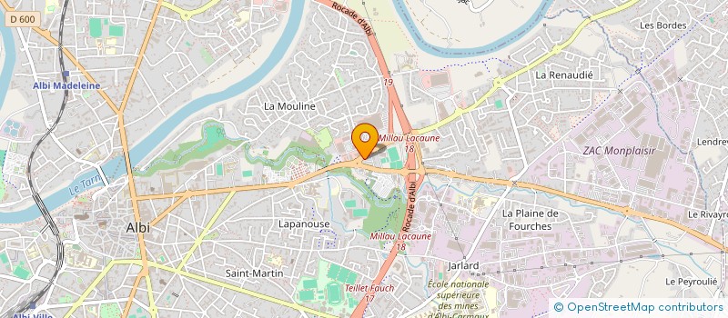 localisation de l'entreprise AU PANIER DORE à ALBI