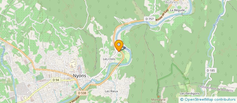 localisation de l'entreprise AU PANIER DU COIN à NYONS