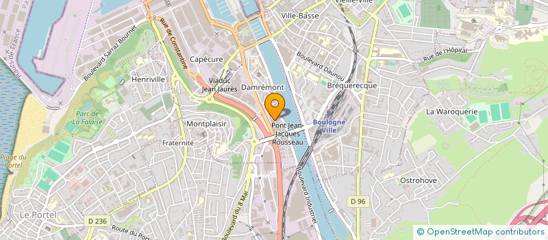 localisation de l'entreprise AU PANIER GARNI à BOULOGNE-SUR-MER