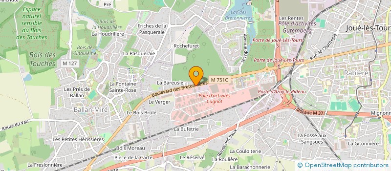 localisation de l'entreprise AU PANIER MALIN  JOUE-LES-TOURS