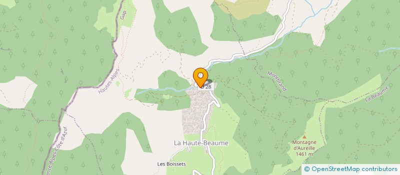 localisation de l'entreprise AU PANIER PERCHE 1200 M  LA HAUTE-BEAUME