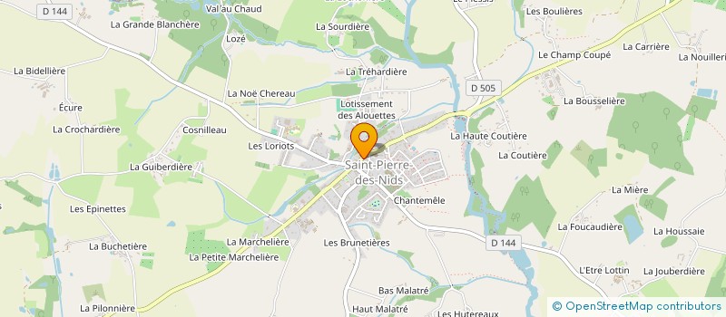 localisation de l'entreprise AU PANIER POOTEEN  SAINT-PIERRE-DES-NIDS