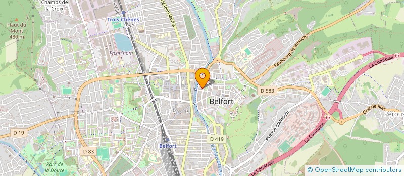 localisation de l'entreprise AU PANONCEAU  BELFORT