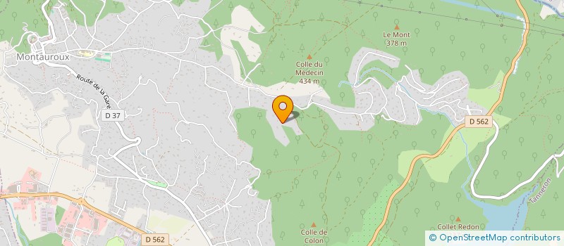 localisation de l'entreprise AU PAPILLON D'OR  MONTAUROUX