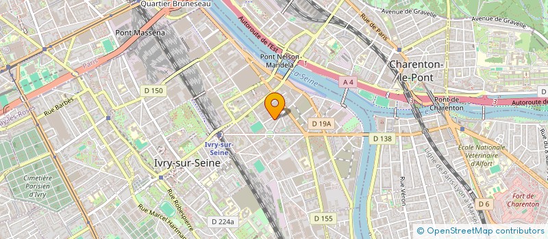 localisation de l'entreprise AU PARADIS BLEU - MAISON D'ASSISTANTES MATERNELLES  IVRY-SUR-SEINE