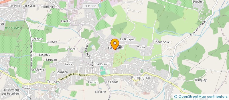 localisation de l'entreprise AU PARADIS DE GADI  POMPIGNAC