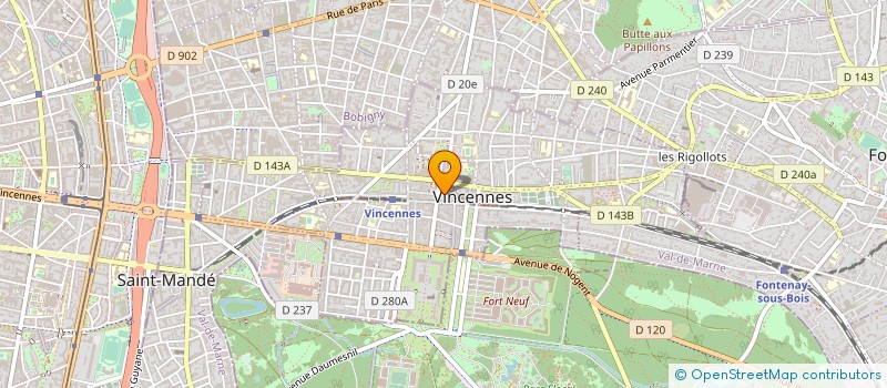 localisation de l'entreprise AU PARADIS DES ENFANTS à VINCENNES