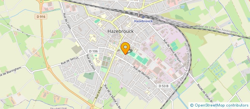 localisation de l'entreprise AU PARADIS DES ENFANTS  HAZEBROUCK