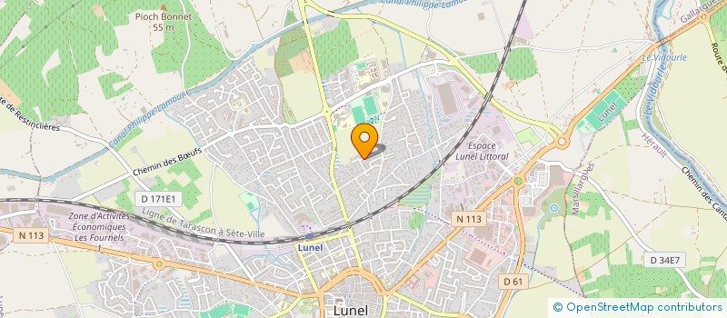 localisation de l'entreprise AU PARADIS DU FRUIT GLACE  LUNEL