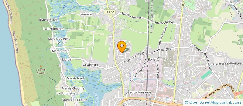 localisation de l'entreprise AU PARADIS DU VETEMENT à LES SABLES D'OLONNE