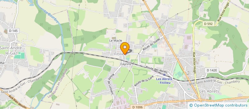 localisation de l'entreprise AU PARADIS GOURMAND à LES ABRETS-EN-DAUPHINE