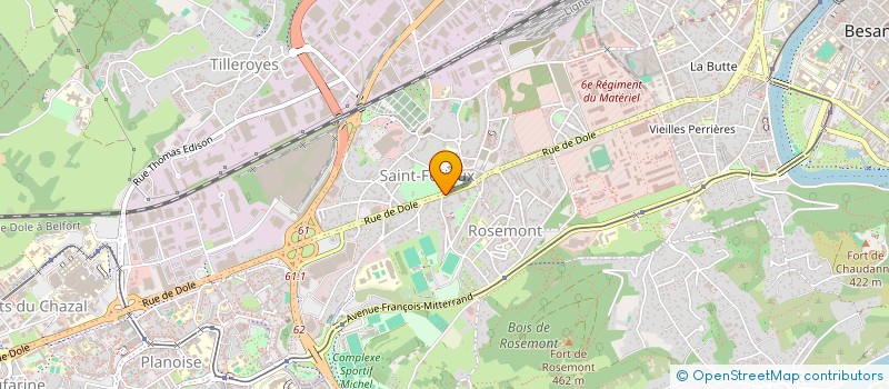 localisation de l'entreprise AU PARADIS SUCRE à BESANCON