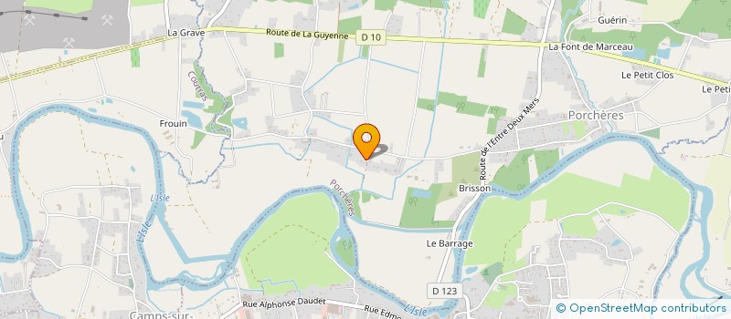 localisation de l'entreprise AU PARC DU CHATEAU DE CHOLLET  PORCHERES